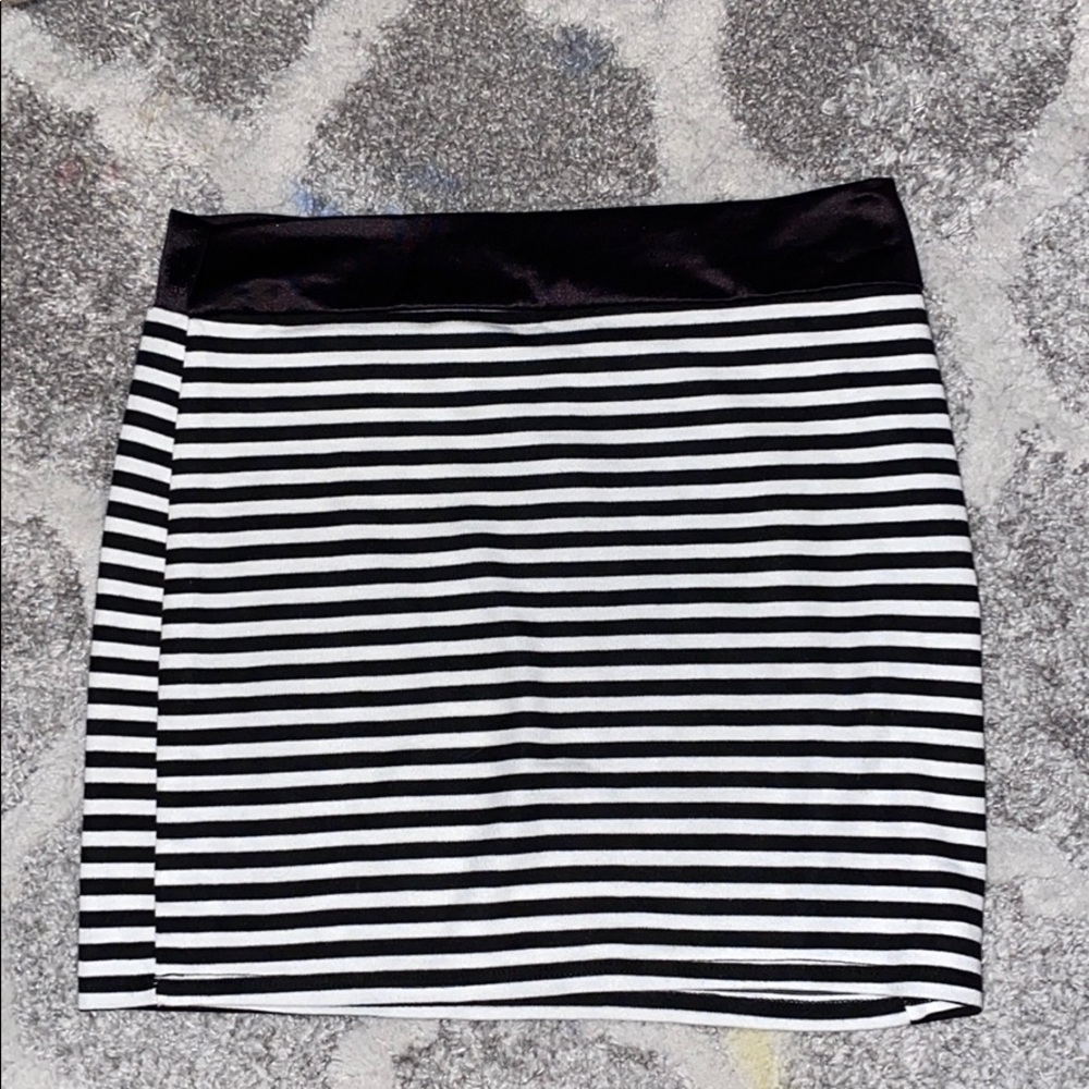 Black and white skirt